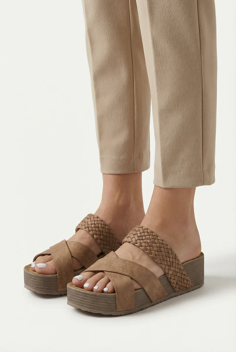 Women’s Open Toe Sandals Lightweight Fabric Ergonomic Sole